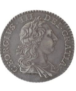 Alternative view of George III Shilling 1763 'Northumberland' Type