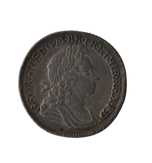 George I Shilling 1720 Large 0 first bust