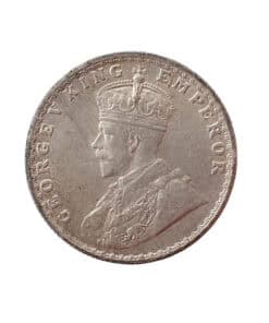 Alternative view of India George V Half Rupee 1917 Mumbai
