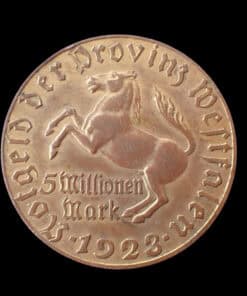 German Westfalen 5 millions Mark, Freiherr vom Stein - Prussian province of Westphalia