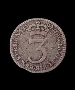 William and Mary Maundy Threepence 1694 2nd busts (Λ)