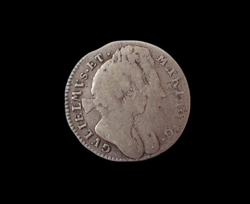 William and Mary Maundy Threepence 1694 2nd busts (Λ) - Image 3