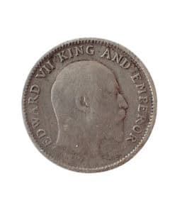 India Edward VII Quarter Rupee 1910 - Image 4