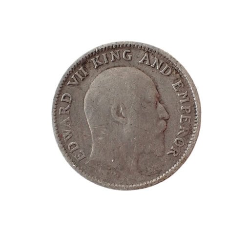 India Edward VII Quarter Rupee 1910 - Image 4