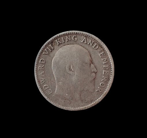 India Edward VII Quarter Rupee 1910 - Image 3