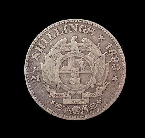 South Africa 2½ Shillings (Halfcrown) 1893 - Key Date - Scarce