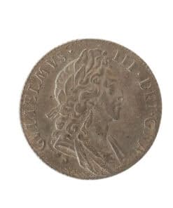 Alternative view of William III Sixpence 1697 third bust large harp