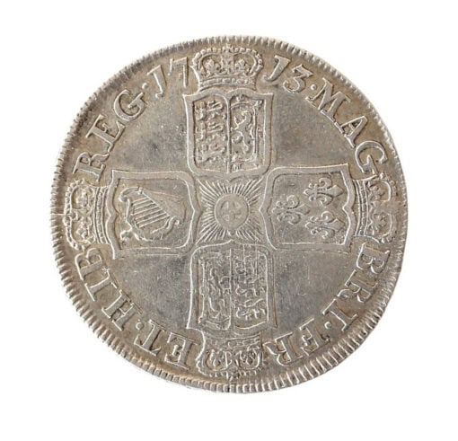 Anne Halfcrown 1713 DVODECIMO Post-Union