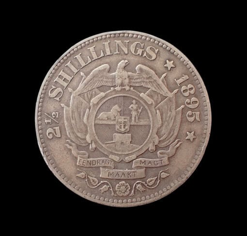 South Africa 2½ Shillings (Halfcrown) 1895 - Key Date - Scarce