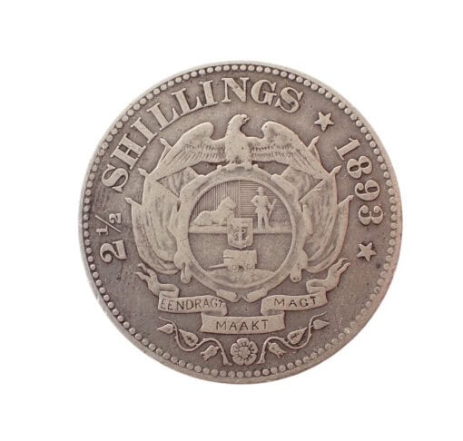 South Africa 2½ Shillings (Halfcrown) 1893 - Key Date - Scarce - Image 2