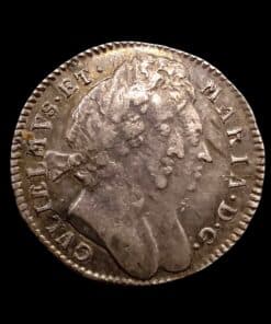 William & Mary Maundy Threepence 1692 'GVL' below bust scarce date