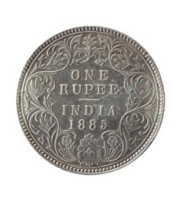India Victoria Rupee 1885 - Image 4