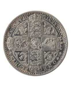 Victoria Florin 1849 1st Portrait ‘Godless’ Type – Medal Alignment