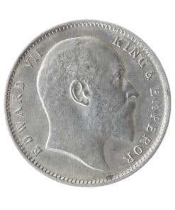 Alternative view of India Edward VII Rupee 1909 Calcutta