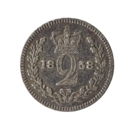 Victoria Twopence 1858 1st portrait; Colonial and Maundy issues - Image 2