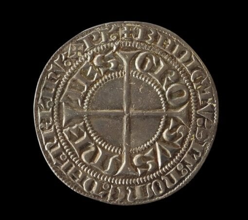 FRANCE Theoderic (Thierry) V of Boppard Metz (1365-1384) de Boppart Silver Groschen, 1365-1384. (25mm, 3.33 g) - Image 3