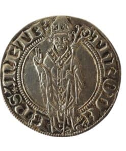Alternative view of FRANCE Theoderic (Thierry) V of Boppard Metz (1365-1384) de Boppart Silver Groschen, 1365-1384. (25mm, 3.33 g)