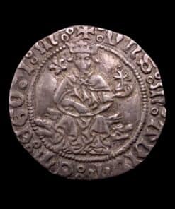 Italian States Naples Alfonso I of Aragon (1442-58) Silver Carlino 1442-1458 - Extremely Rare non eaglet type