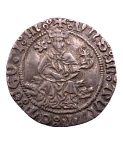 Alternative view of Italian States Naples Alfonso I of Aragon (1442-58) Silver Carlino 1442-1458 - Extremely Rare non eaglet type