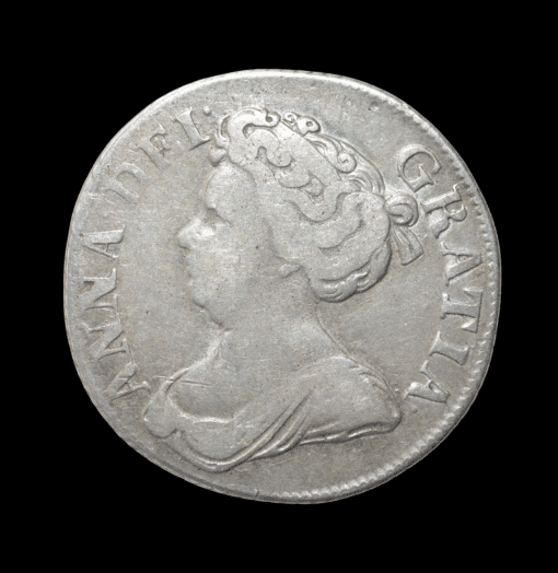 Anne 1711 Shilling, fourth bust