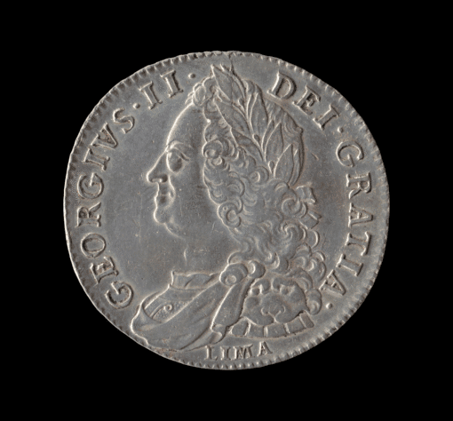 George II Older bust 1746 Lima Halfcrown - Image 3