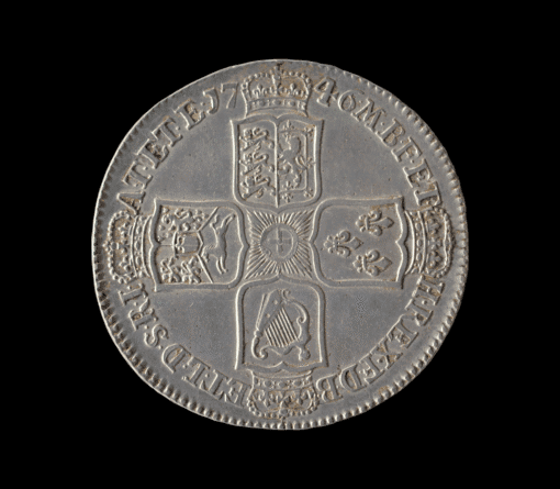 George II Older bust 1746 Lima Halfcrown