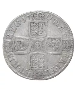 Alternative view of Anne 1711 Shilling, fourth bust