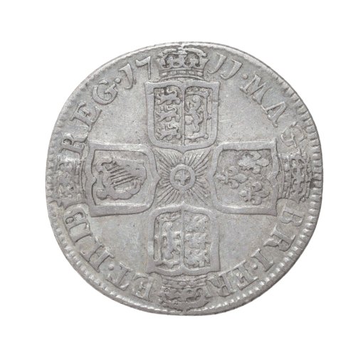 Anne 1711 Shilling, fourth bust - Image 2