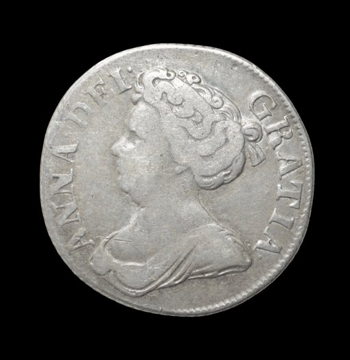 Anne 1711 Shilling, fourth bust