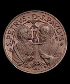 Italy Papal Vatican Pope Paul VI 1963 to 1978 Bronze Medal St Peter and Saint Paul