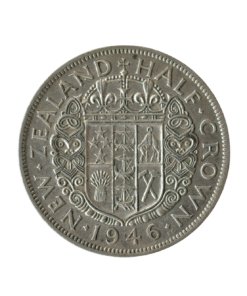 Alternative view of New Zealand Halfcrown George VI 1946