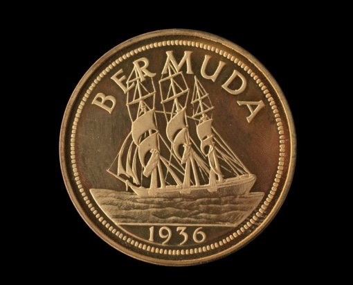 Bermuda 1936 Edward VIII Pattern Crown in Bronze - Image 3