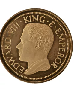 Alternative view of Bermuda 1936 Edward VIII Pattern Crown in Bronze