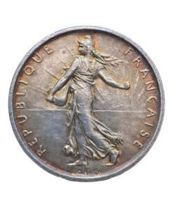 Alternative view of France Silver 5 Francs 1960
