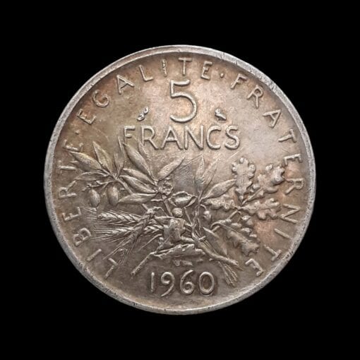 France Silver 5 Francs 1960 - Image 3