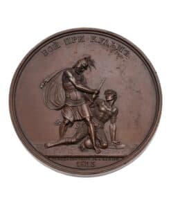Russia Bronze Medallion Commemorating Battle of Kulm 1813 From the War of 1812 Suite. Battle of Kulm. By A. Klepikov – Rare in bronze
