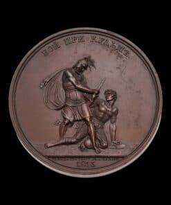 Russia Bronze Medallion Commemorating Battle of Kulm 1813 From the War of 1812 Suite. Battle of Kulm. By A. Klepikov – Rare in bronze