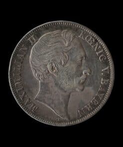 German States KINGDOM OF BAVARIA MAXIMILIAN II  COMMEMORATIVE TWO GULDEN 1855 Madonna Column