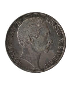German States KINGDOM OF BAVARIA MAXIMILIAN II  COMMEMORATIVE TWO GULDEN 1855 Madonna Column - Image 2