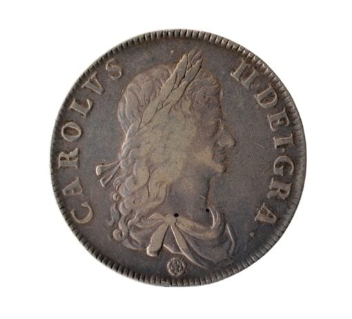 Charles II Crown 1662 Rose Below 1st bust - Image 2