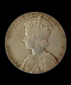 George VI and Elizabeth Royal Mint Coronation Silver Medal 32mm - Image 3