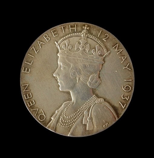 George VI and Elizabeth Royal Mint Coronation Silver Medal 32mm - Image 3