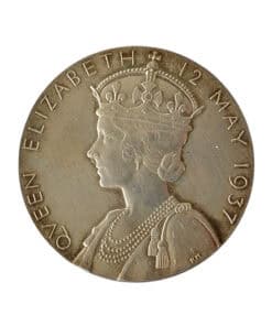 George VI and Elizabeth Royal Mint Coronation Silver Medal 32mm - Image 4