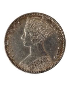 Victoria 1st portrait; 'Godless' type Florin 1849 - Image 4