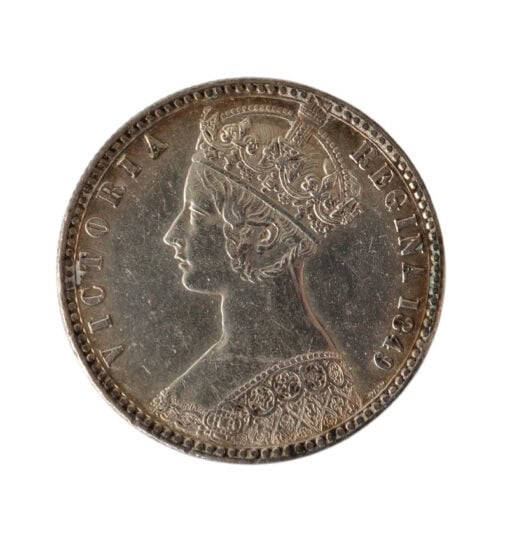 Victoria 1st portrait; 'Godless' type Florin 1849 - Image 4