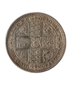 Alternative view of Victoria 1st portrait; 'Godless' type Florin 1849