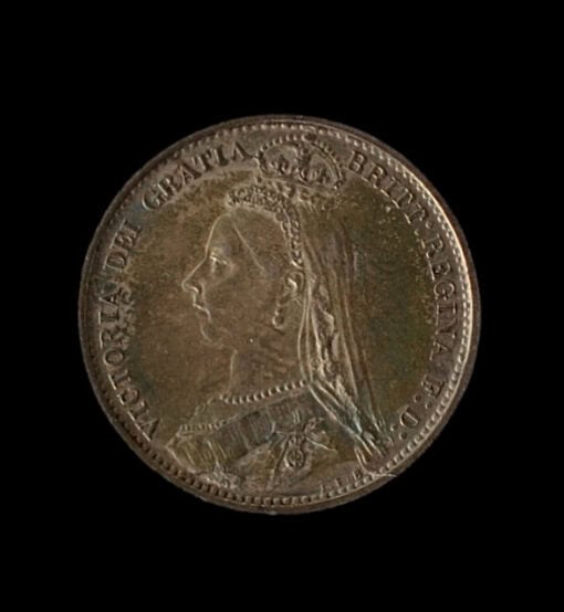 Victoria Sixpence 2nd Portrait 2nd Reverse 1887 - Image 3
