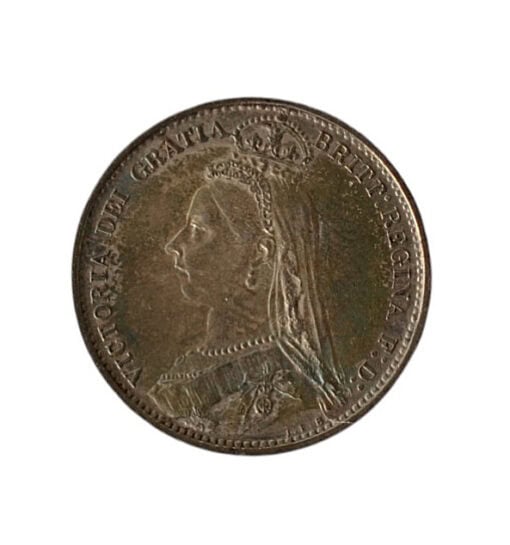 Victoria Sixpence 2nd Portrait 2nd Reverse 1887 - Image 4
