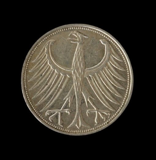 Germany, Federal Republic Silver 5 Deutsche Mark 1964J (Eagle)