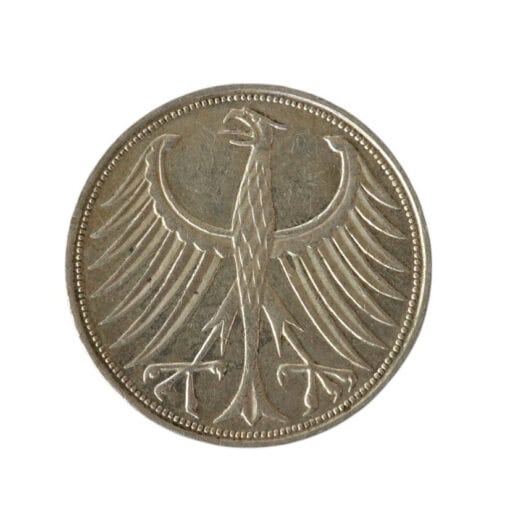 Germany, Federal Republic Silver 5 Deutsche Mark 1964J (Eagle) - Image 2